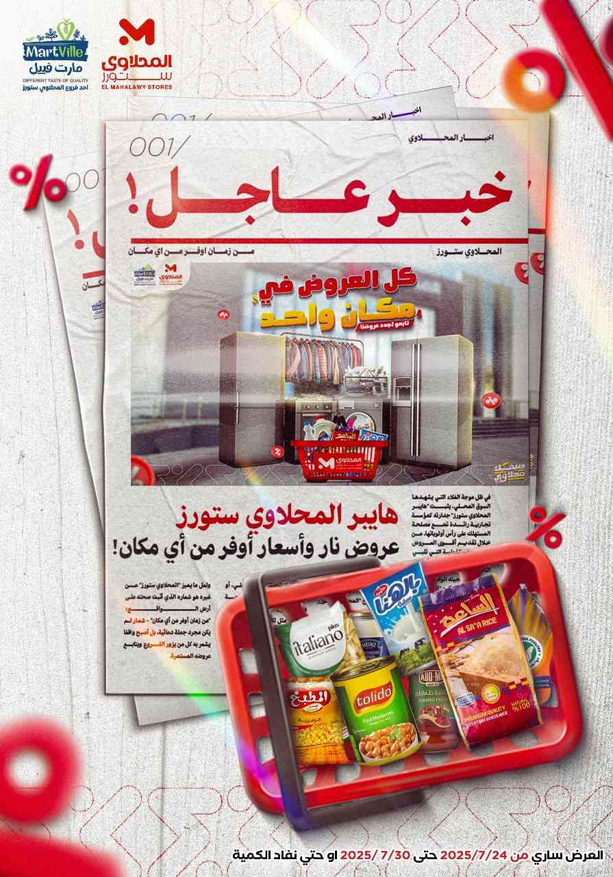 عروض المحلاوى ستورز من 24 يوليو حتى 30 يوليو 2025 عروض الصيف