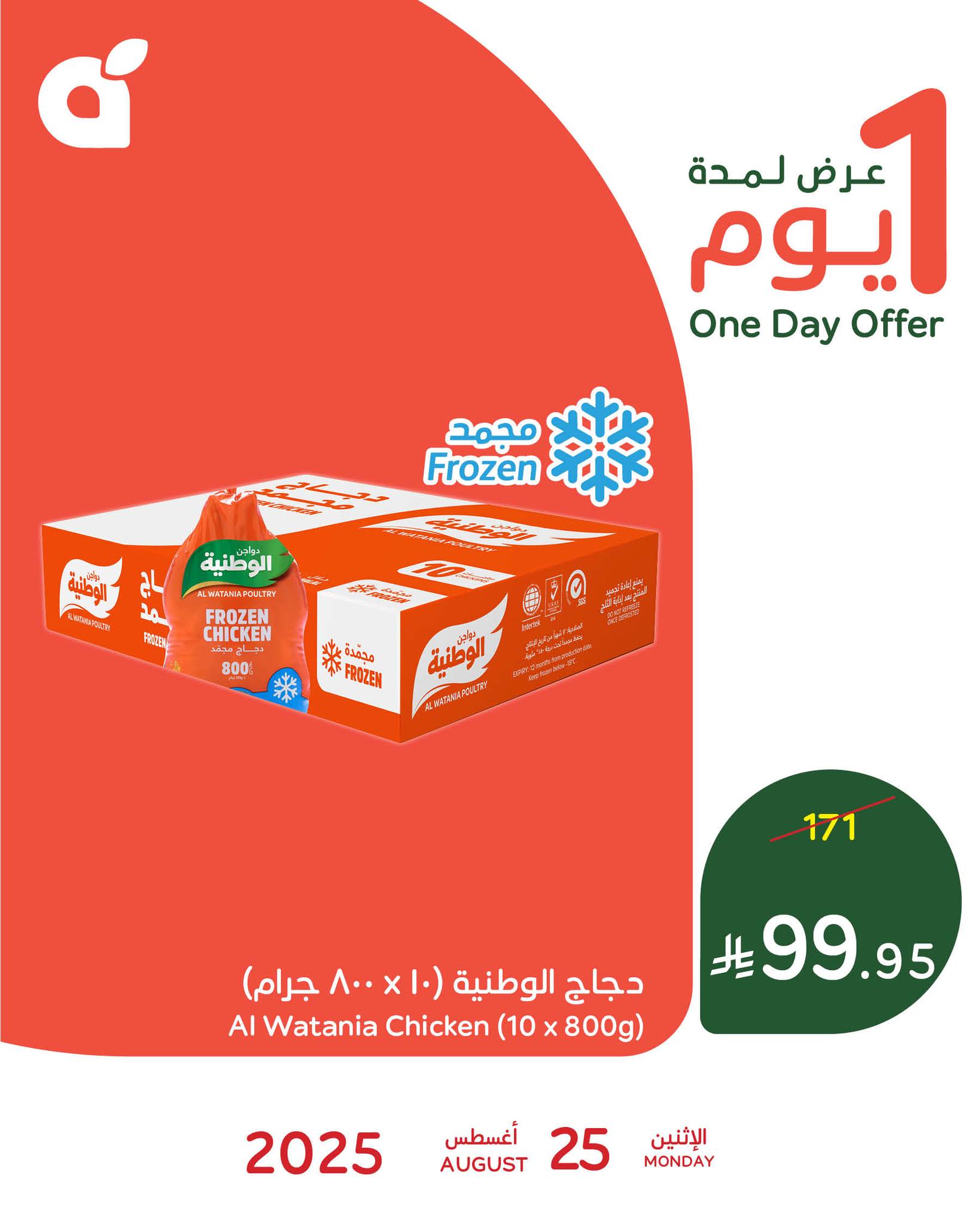 عروض بنده و هايبر بنده السعودية اليوم 25 اغسطس 2025 عروض يوم واحد