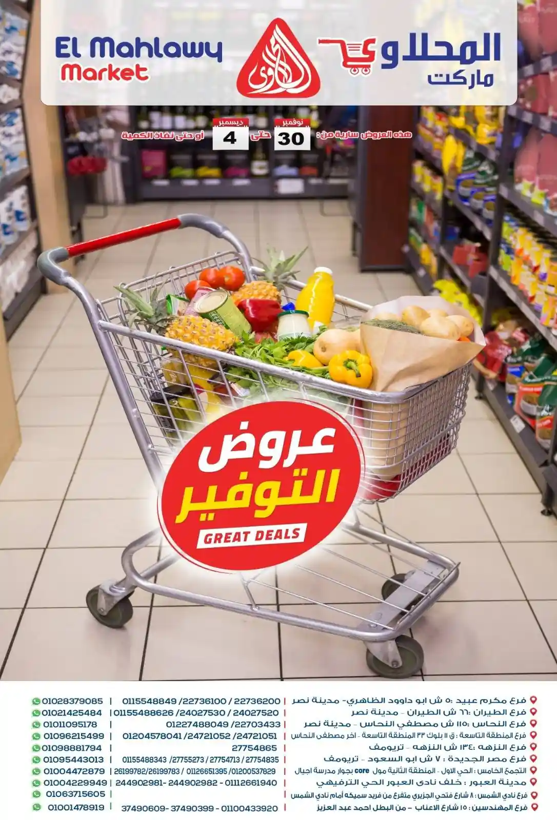 عروض المحلاوى ماركت من 30 نوفمبر حتى 4 ديسمبر 2025 عروض التوفير عروض المحلاوى ماركت من 30 نوفمبر حتى 4 ديسمبر 2025 عروض التوفير