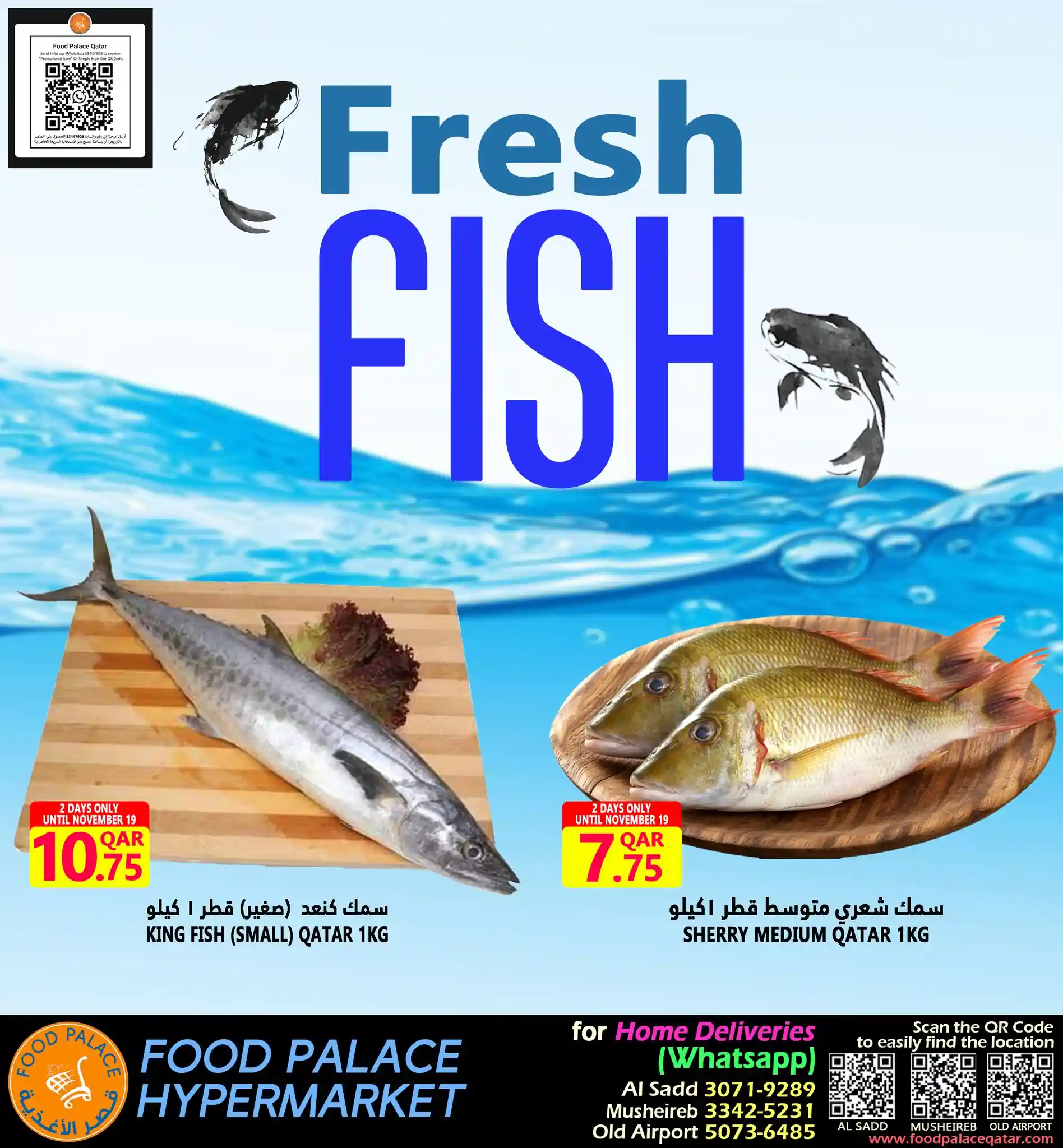 عروض قصر الأغذية قطر اليوم الاربعاء 19 نوفمبر 2025 عروض الاسماك